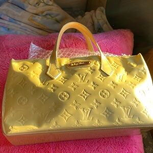 Louis Vuitton Shiny Gold Monogram Satchel